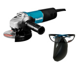Шлифовальная машина Makita 9558 HNR + Очки защитные Makita PGW-180110/CLEAR  KIT023